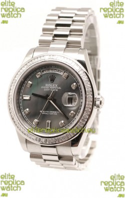 Rolex DayDate Japanese Replica Watch in Pearl Dial