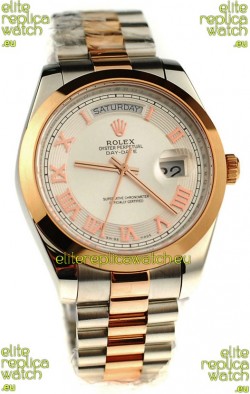 Rolex Day Date Two Tone Japanese Replica Watch 