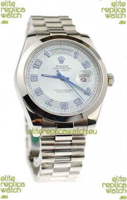 Rolex Day Date II Silver Japanese Replica Watch