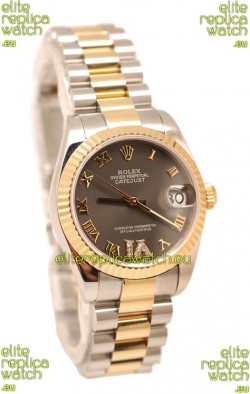 Rolex Oyster Perpetual Datejust Diamonds VI Swiss Replica Watch -36MM