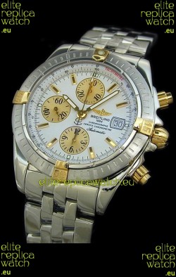 Breitling Windrider Swiss Replica Watch in Two Tone White Dial