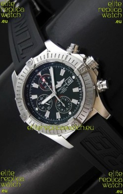 Breitling Super Avenger Swiss Watch in Black Dial - Ultimate Mirror Replica 