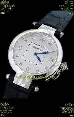 Cartier Pasha de Swiss Replica Automatic Watch in White Dial