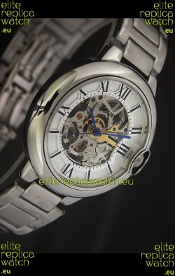 Cartier Ballon de Japanese Replica Watch in White layerd Dial