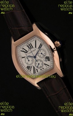 Cartier Tortue Japanese Replica Watch in White Dial