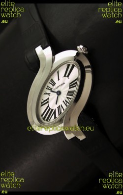 Delices De cartier Japanese Watch in Black Strap