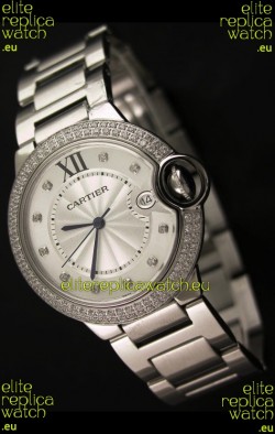 Balon Bleu de Cartier Mens Japanese Watch in Steel