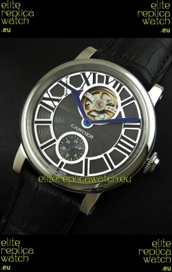 Ballon De Cartier Flying Tourbillon Japanese Replica Watch - Steel Case