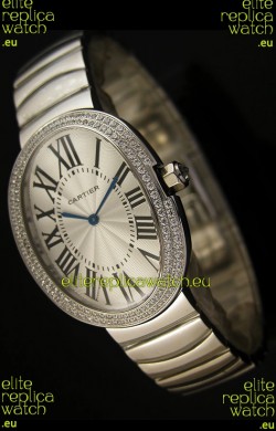 Cartier Baignoire Japanese Replica Watch with Diamonds Bezel