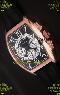 Franck Muller Tourbillon Japanese Replica Watch in Black Dial