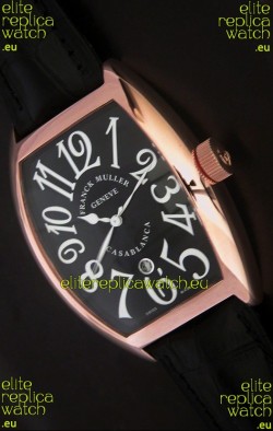 Franck Muller Crazy Hours Japanese Replica Watch in Black Dial