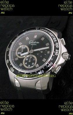 Glashuette Sport Evolution Swiss Chrono Watch in Black Dial
