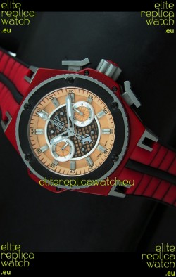Hublot King Power Ferrari Edition Swiss Replica Watch - Red Strap