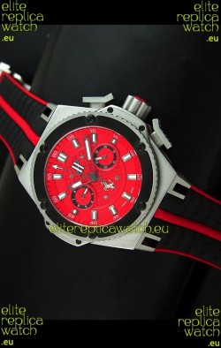 Hublot King Power Ferrari Edition Swiss Replica Watch - Black Strap
