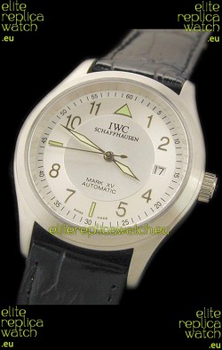 IWC Pilot MARK-XV Swiss Replica Watch in White Dial