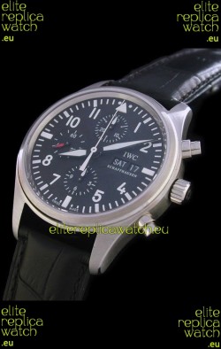 IWC Pilot Swiss Replica Watch in Black Dial
