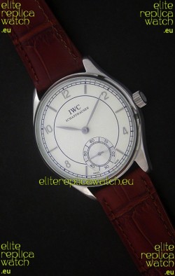 IWC Portuguese FA Jones Japanese Replica Watch in White Dial