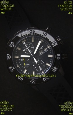 IWC Aquatimer PVD Swiss Replica Watch in Black