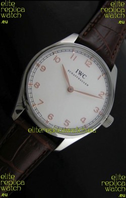 IWC Schaffhausen Japanese Replica Watch in White Dial