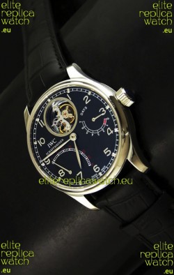 IWC Portugese Mystere TourbillonSwiss Replica Watch in Black Dial