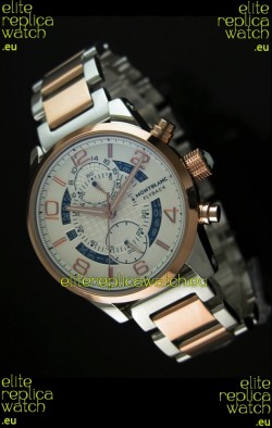 Mont Blanc Flyback Japanese Automatic Replica Watch Two Tone Casing