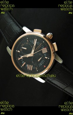 Mont Blanc Automatic Chronograph Japanese Replica Watch Black Dial