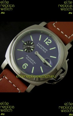 Panerai Luminor Marina Swiss Automatic Watch in Blue Dial