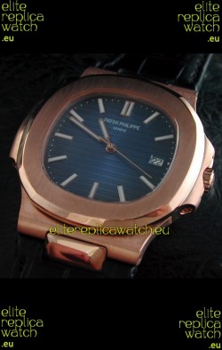 Patek Philippe Geneve Nautilus Swiss Watch in Rose Gold Casing
