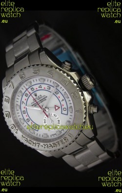 Rolex Yachtmaster II Swiss Replica Watch in White Dial