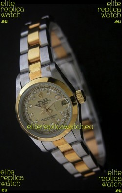 Rolex Datejust Oyster Perpetual Superlative ChronoMeter Japanese Gold Watch in Diamond Markers