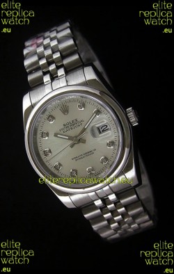 Rolex Datejust Mens Japanese Replica Watch in White Dial