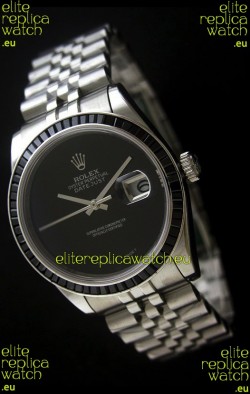 Rolex Datejust Japanese Replica Automatic Watch in Black Dial