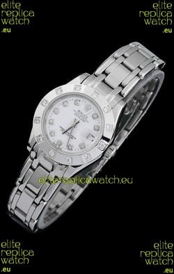 Rolex Datejust Ladies Japanese Replica Ladies Watch in Diamond Markers