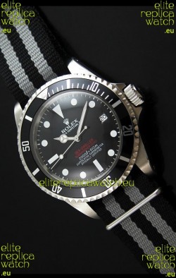 Rolex Oyster Vintage Date Sea-dewller Submariner Japanese Replica Watch in Black Dial