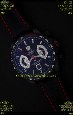 Tag Heuer Grand Carrera Two Tone Japanese Watch in black Dial