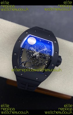 Richard Mille RM055 FREE SPRUNG MVMNT Black Ceramic Case Super Clone Watch 