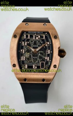 Richard Mille RM67-01 Extra-Flat Rose Gold Super Clone Watch 