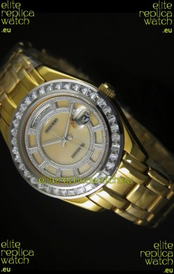 Rolex Day Date Swiss Watch in Rose Gold Case