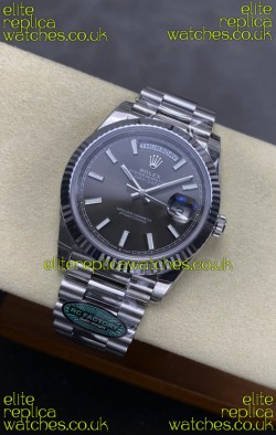 Rolex Day Date 228236 Stainless Steel Grey Dial Super Clone Watch 