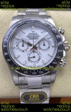 Rolex Daytona 126502 White Enamel Dial FREE SPRUNG MVMT Super Clone Watch 