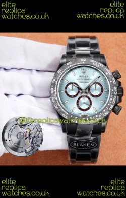 Rolex Daytona Blaken 4131 Movement ICE Blue Dial Super Clone Watch 