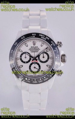 Rolex Daytona AET White Ceramic 4130 Movment Super Clone Watch 