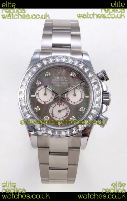 Rolex Daytona 126599 FREE SPRUNG MVMT White Gold Grey Pearl Super Clone Watch 