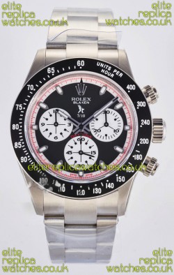 Rolex Daytona Paul Newman Black Dial Custom Modded 4130 Mvnt Swiss Replica