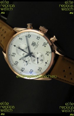 Tag Heuer Carrera 1887 SpaceEX Edition Japanese Quartz Watch in Pink Gold