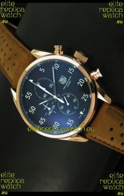 Tag Heuer Carrera 1887 SpaceEX Edition Japanese Quartz Watch in Pink Gold