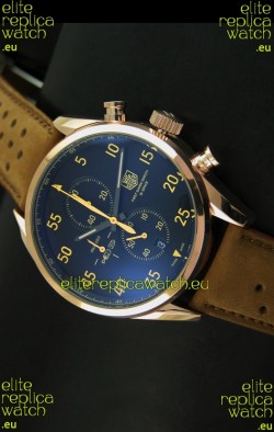 Tag Heuer Carrera 1887 SpaceEX Edition Japanese Quartz Watch in Pink Gold