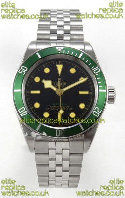 Tudor Black Bay 41 Black Dial Green Bezel Jubilee Super Clone Watch 