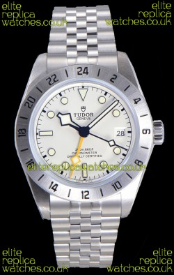 Tudor Black Bay PRO 79470-0004 GMT White Dial Jubilee Super Clone Watch 