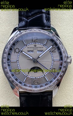Vacheron Constantin Fiftysix Moonphase Steel Dial Steel Case Swiss Replica Watch 